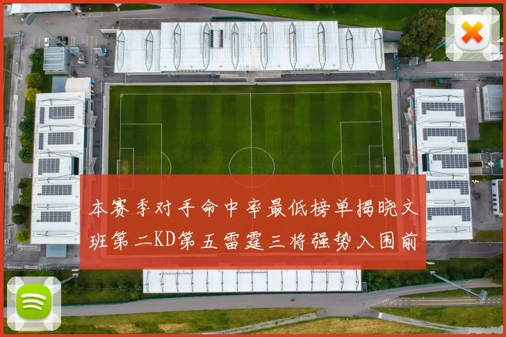 本赛季对手命中率最低榜单揭晓文班第二KD第五雷霆三将强势入围前十